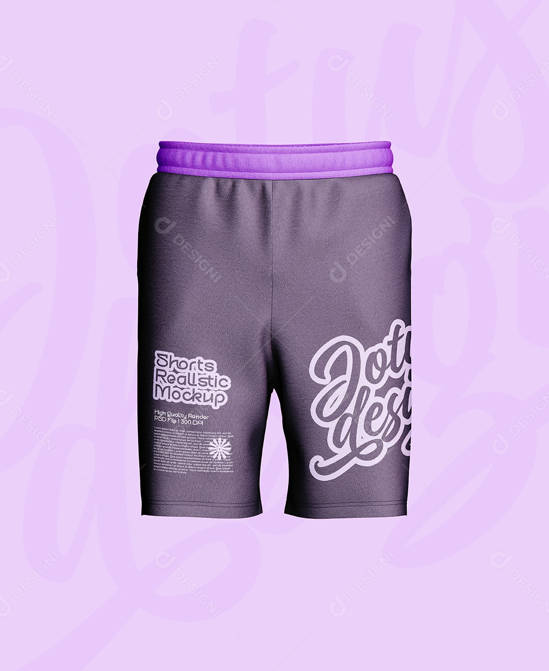 Mockup Short Masculino Para Composição PSD Editável