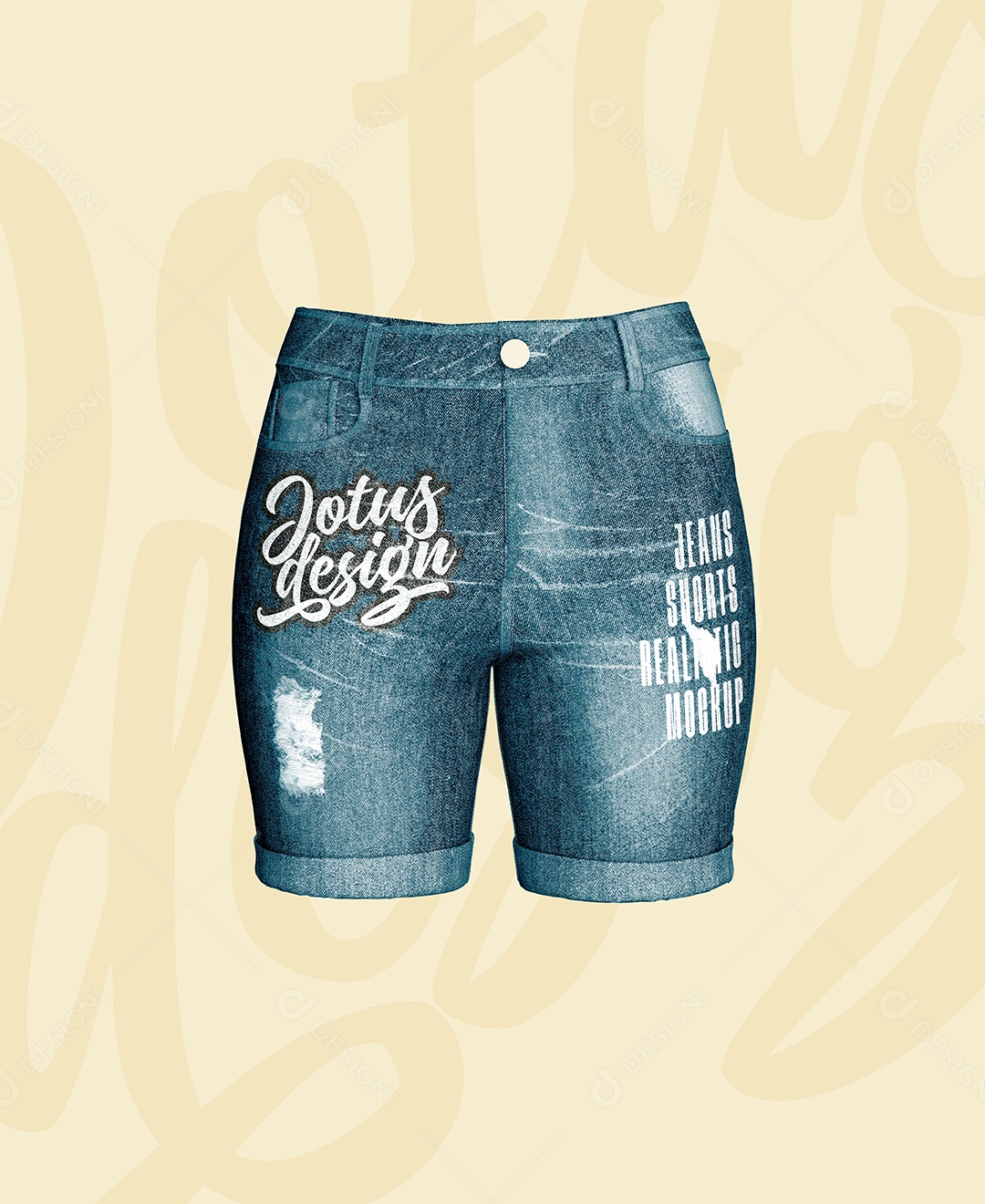 Mockup Short Feminino Para Composição PSD Editável