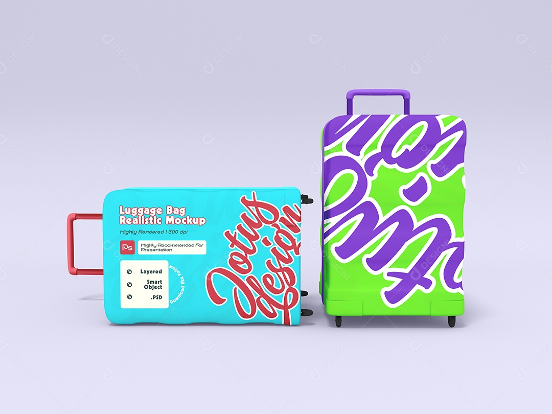 Mockup Bolsa de Vigem Para Composição PSD Editável