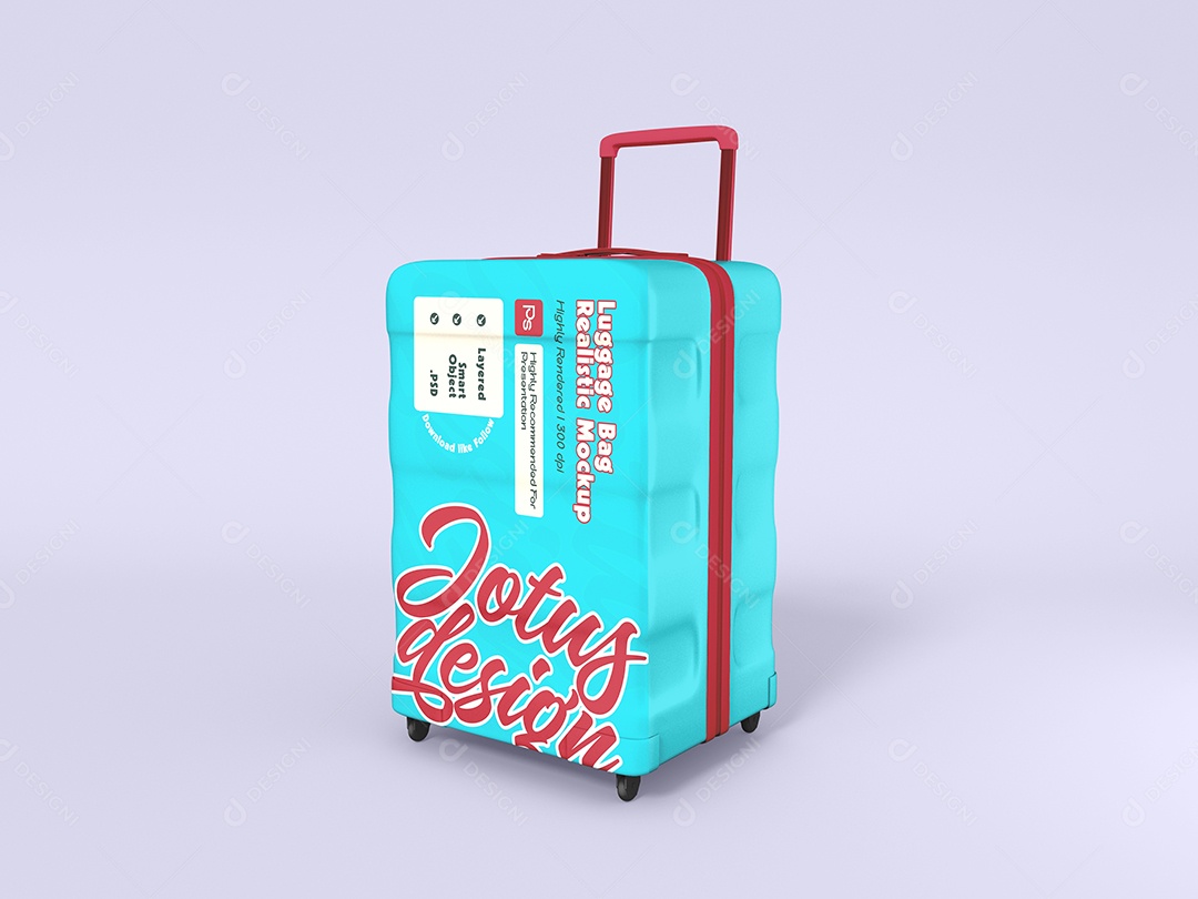 Mockup Bolsa de Vigem Para Composição PSD Editável