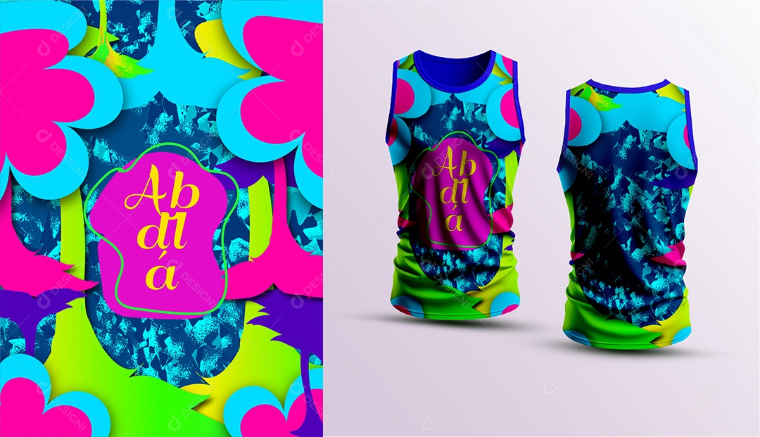 Modelo de Abadá de Carnaval Vetor EPS