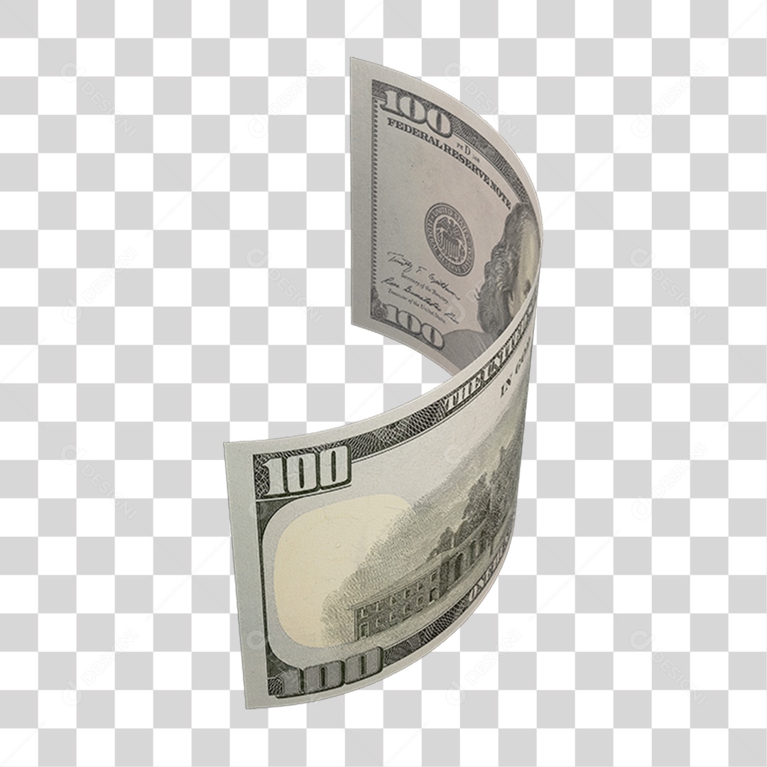 Cédula de Dinheiro Dólares PNG Transparente