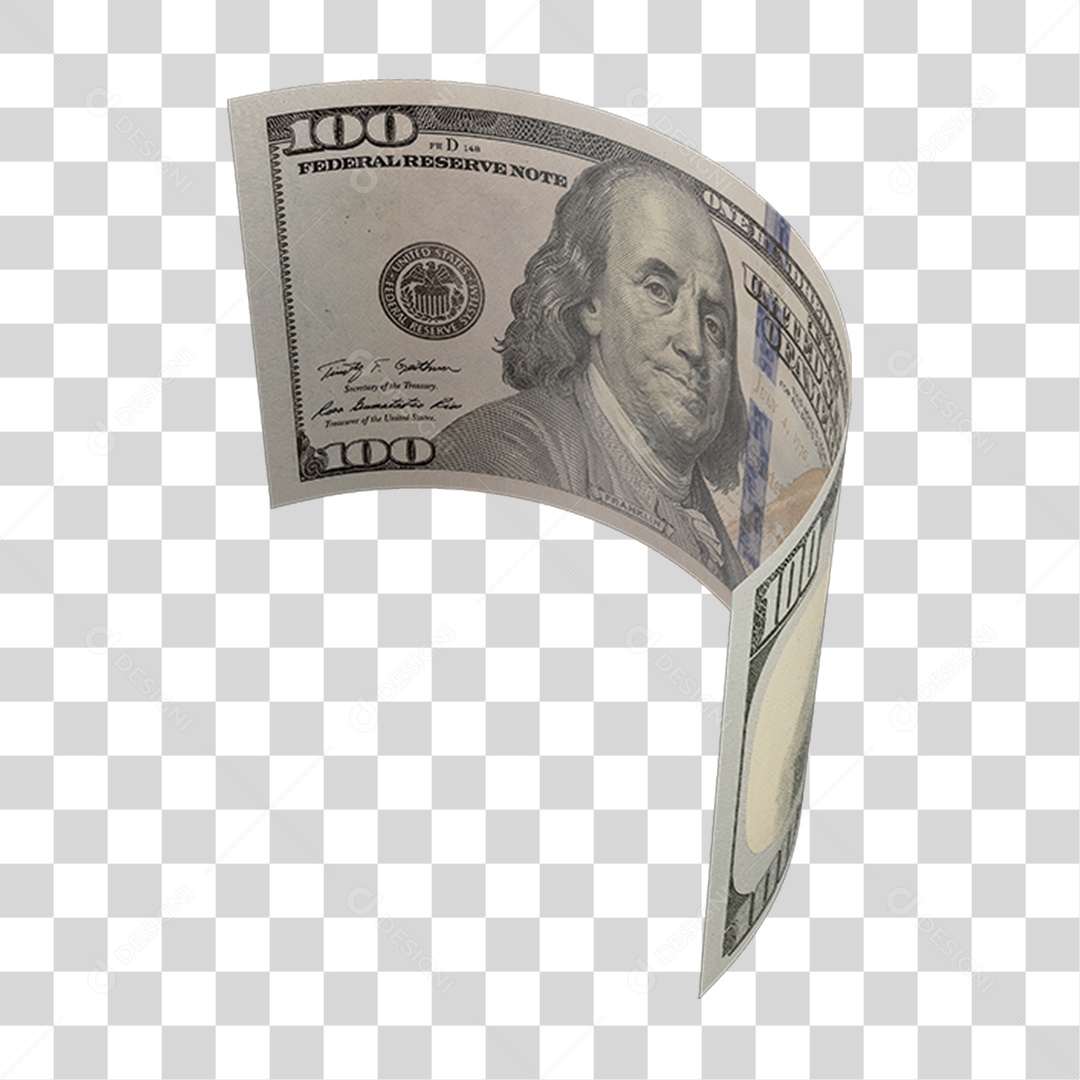 Cédula de Dinheiro Dólares PNG Transparente