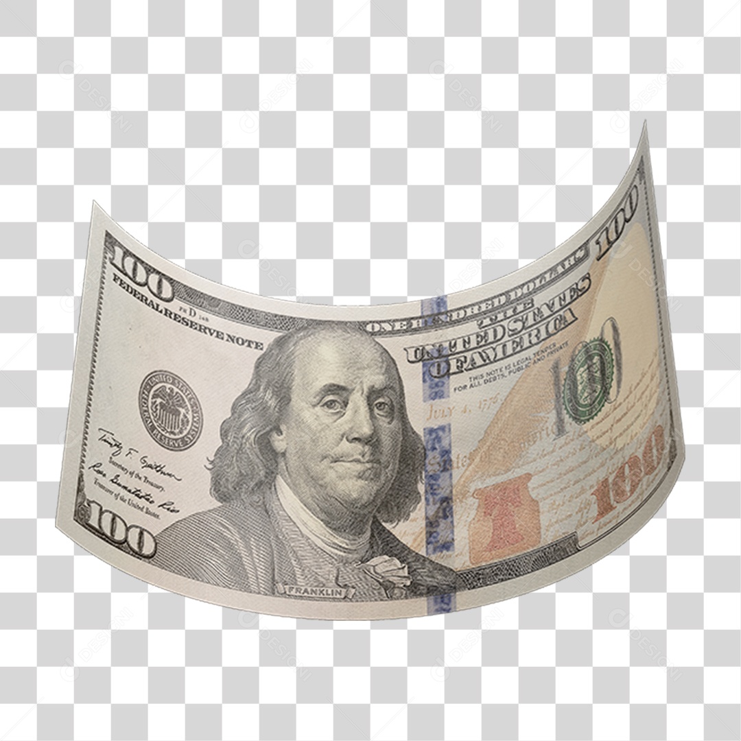 Cédula de Dinheiro Dólares PNG Transparente