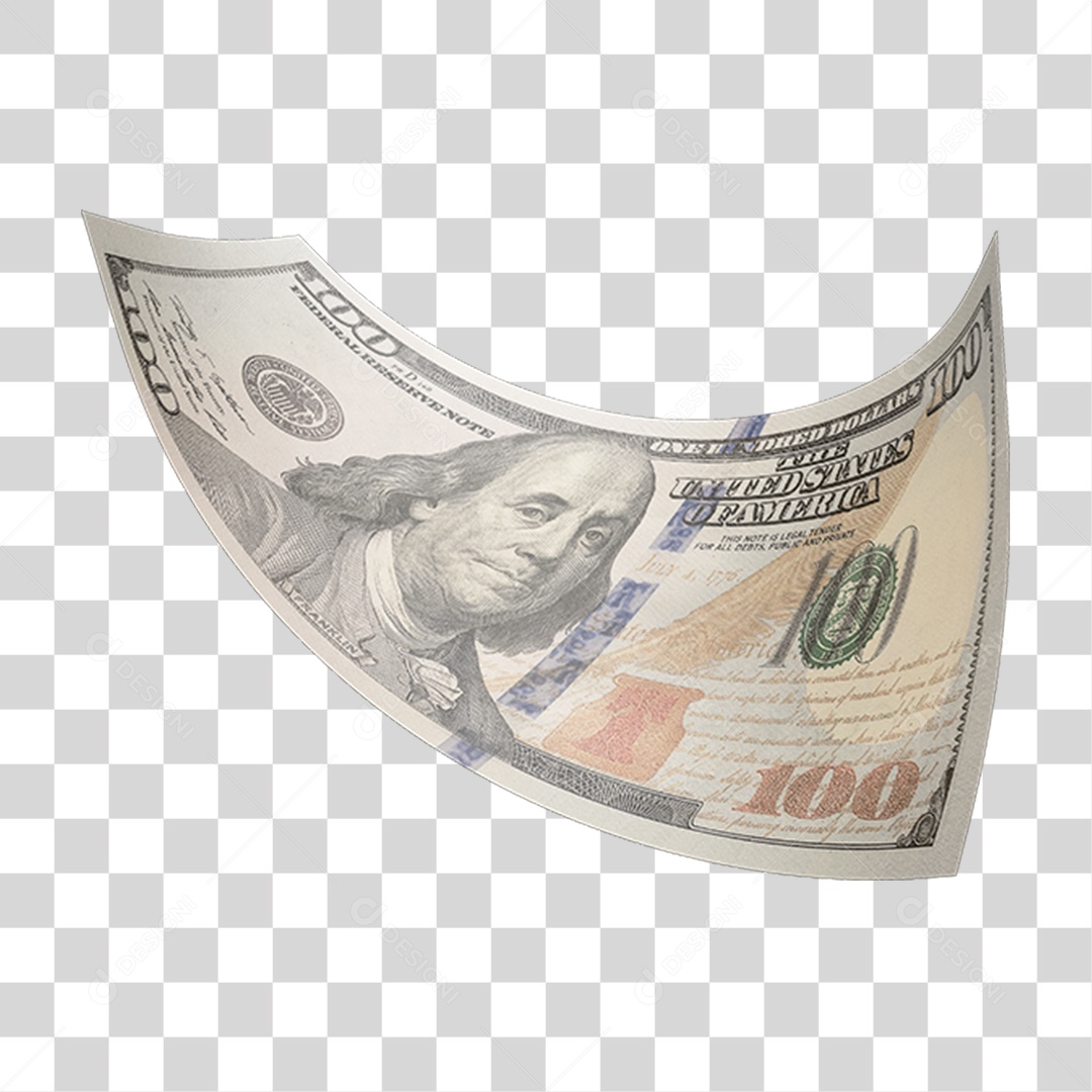 Cédula de Dinheiro Dólares PNG Transparente