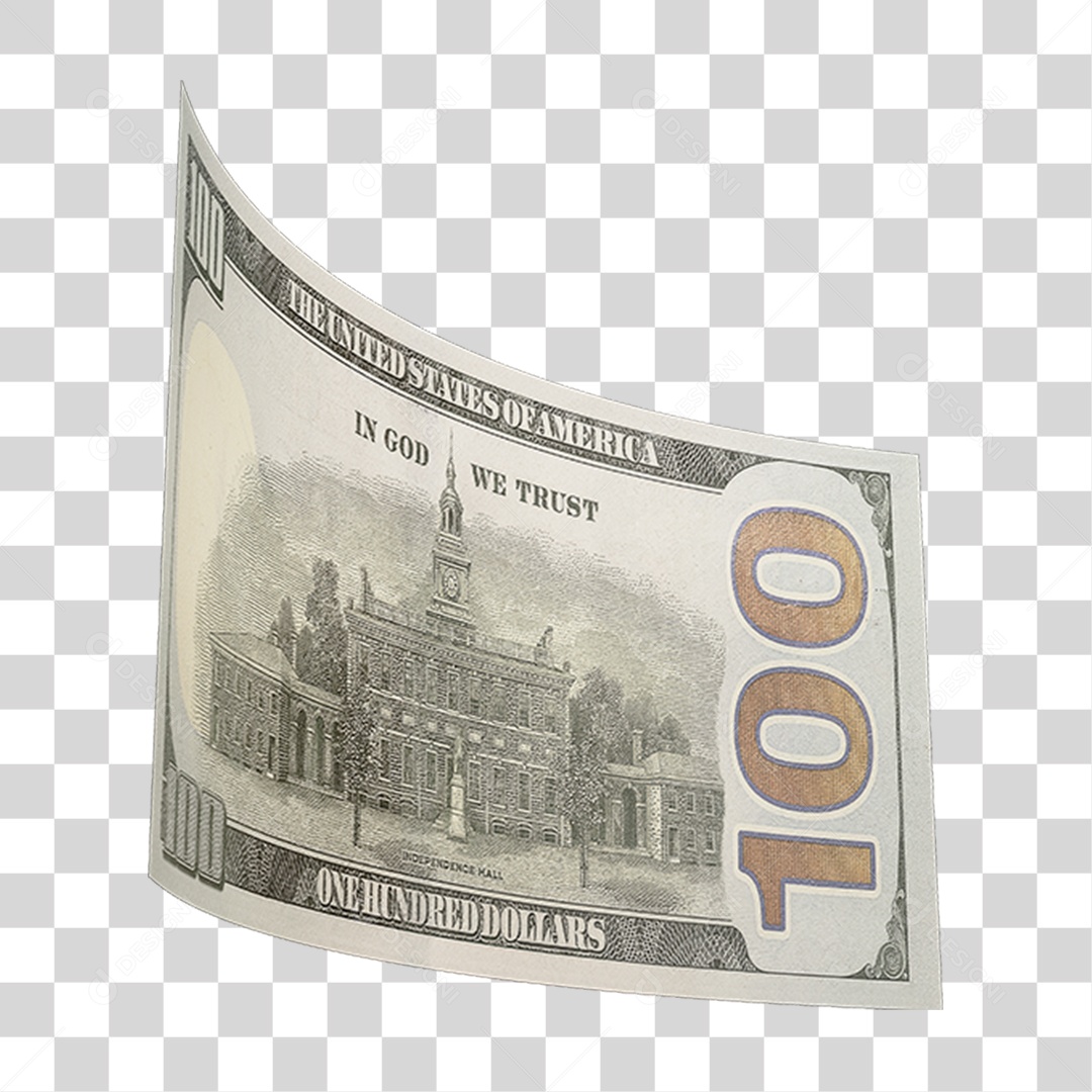 Cédula de Dinheiro Dólares PNG Transparente