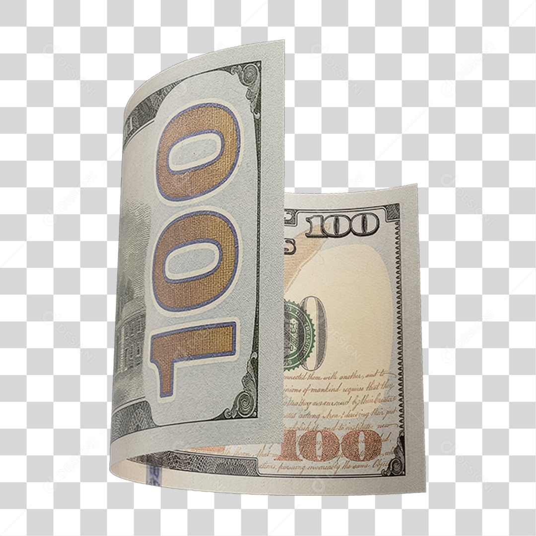 Cédula de Dinheiro Dólares PNG Transparente