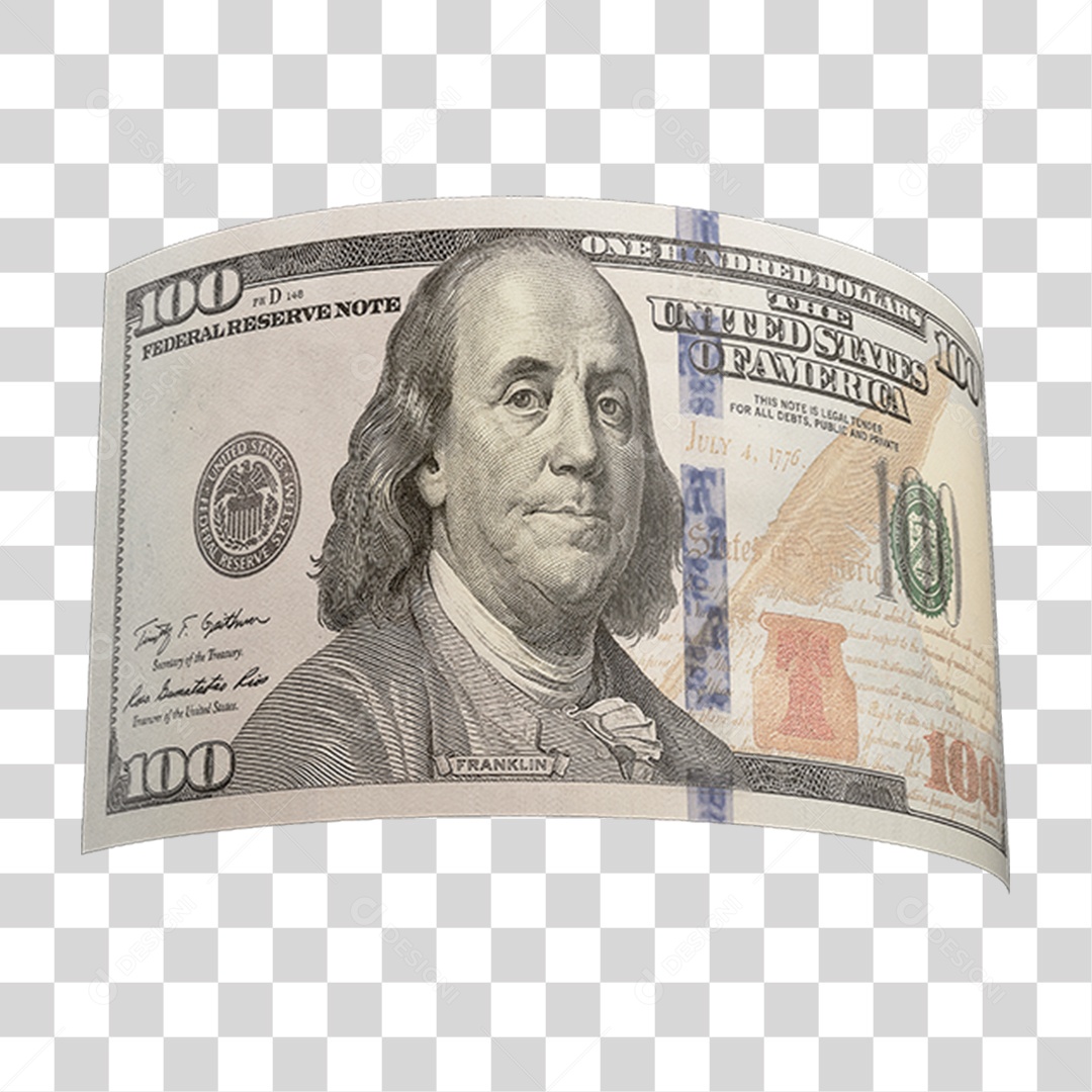Cédula de Dinheiro Dólares PNG Transparente
