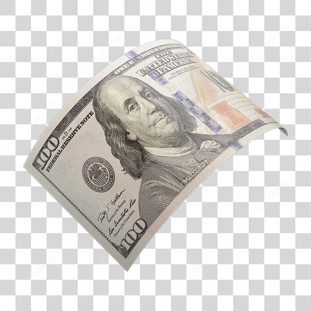 Cédula de Dinheiro Dólares PNG Transparente