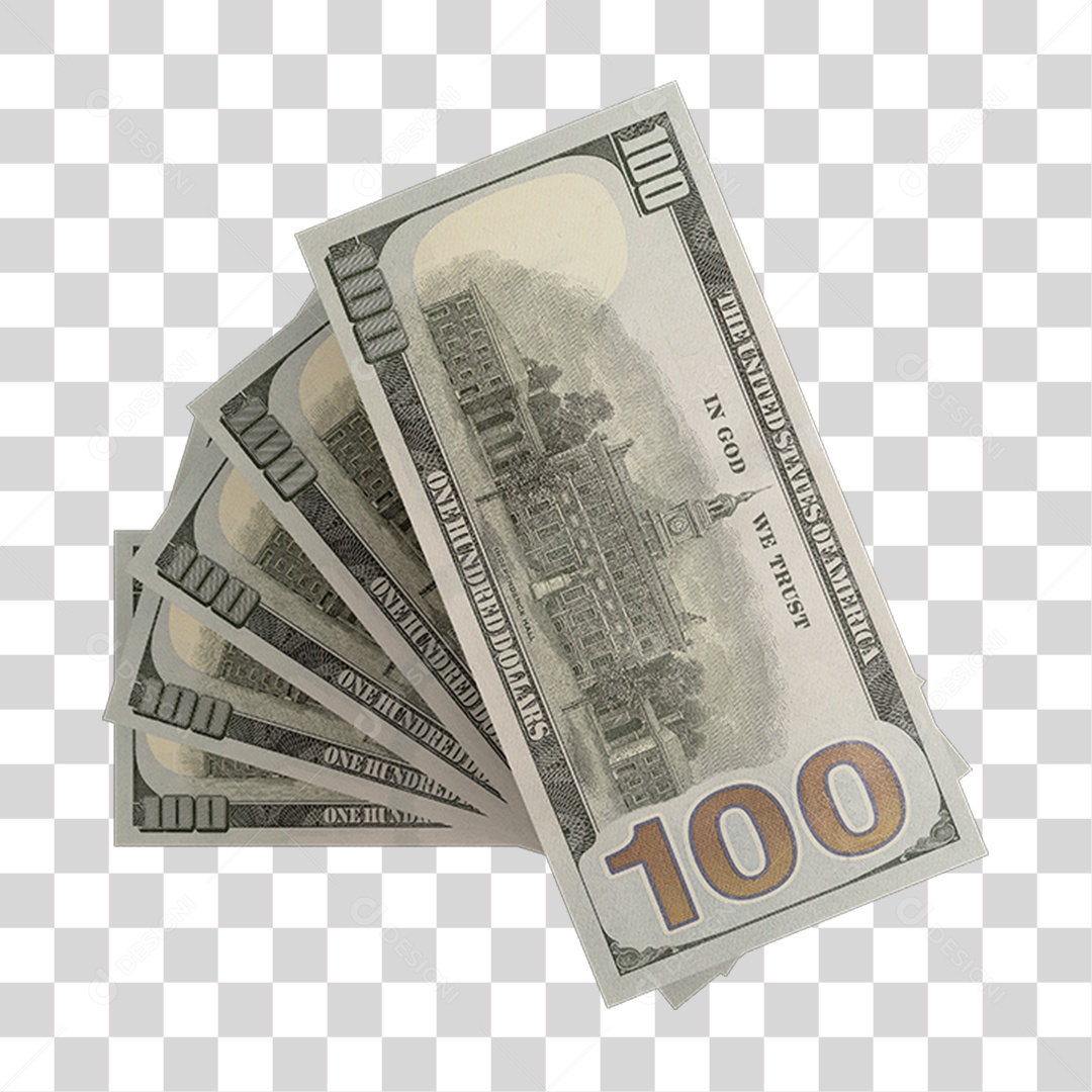 Cédula de Dinheiro Dólares PNG Transparente