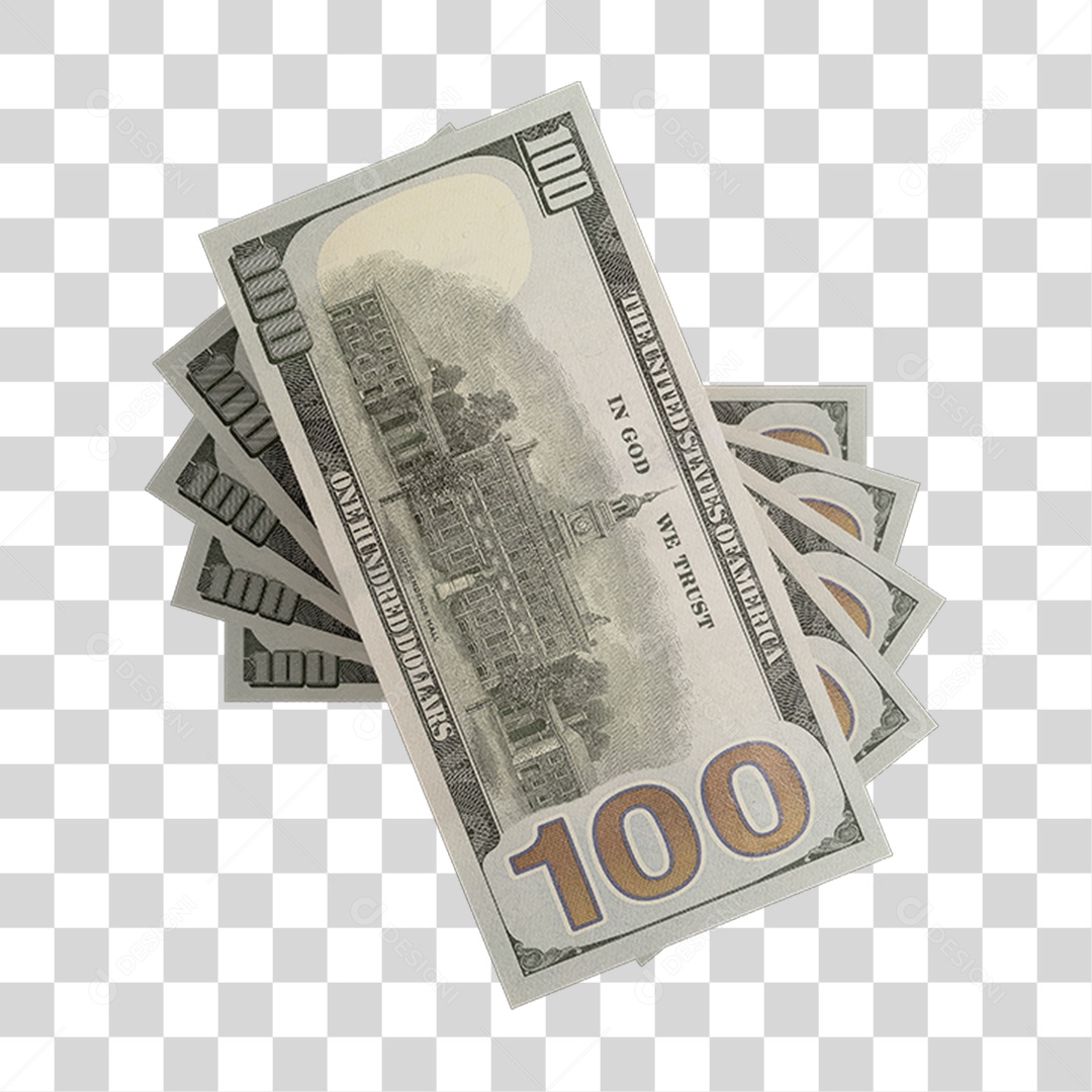 Cédula de Dinheiro Dólares PNG Transparente