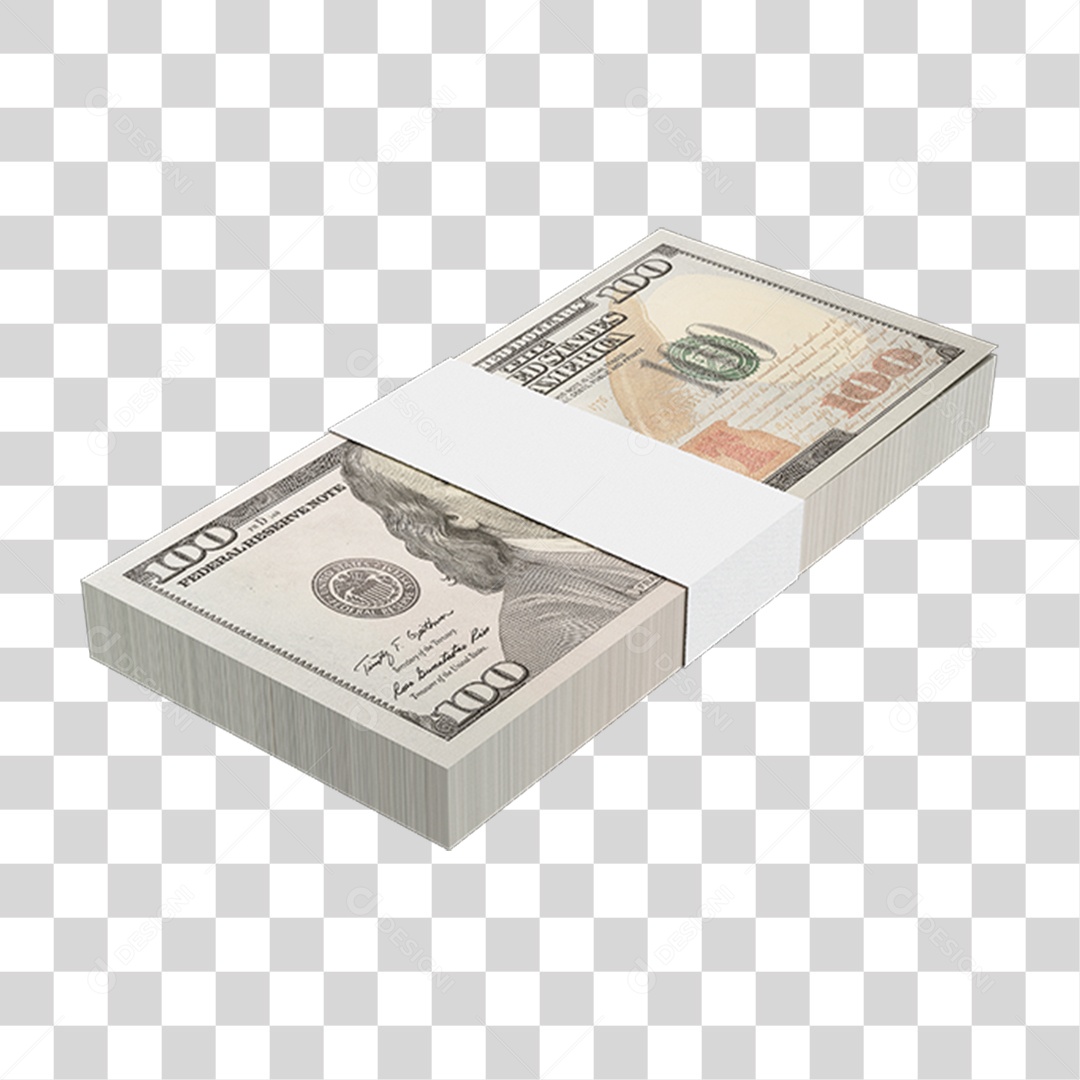 Cédula de Dinheiro Dólares PNG Transparente
