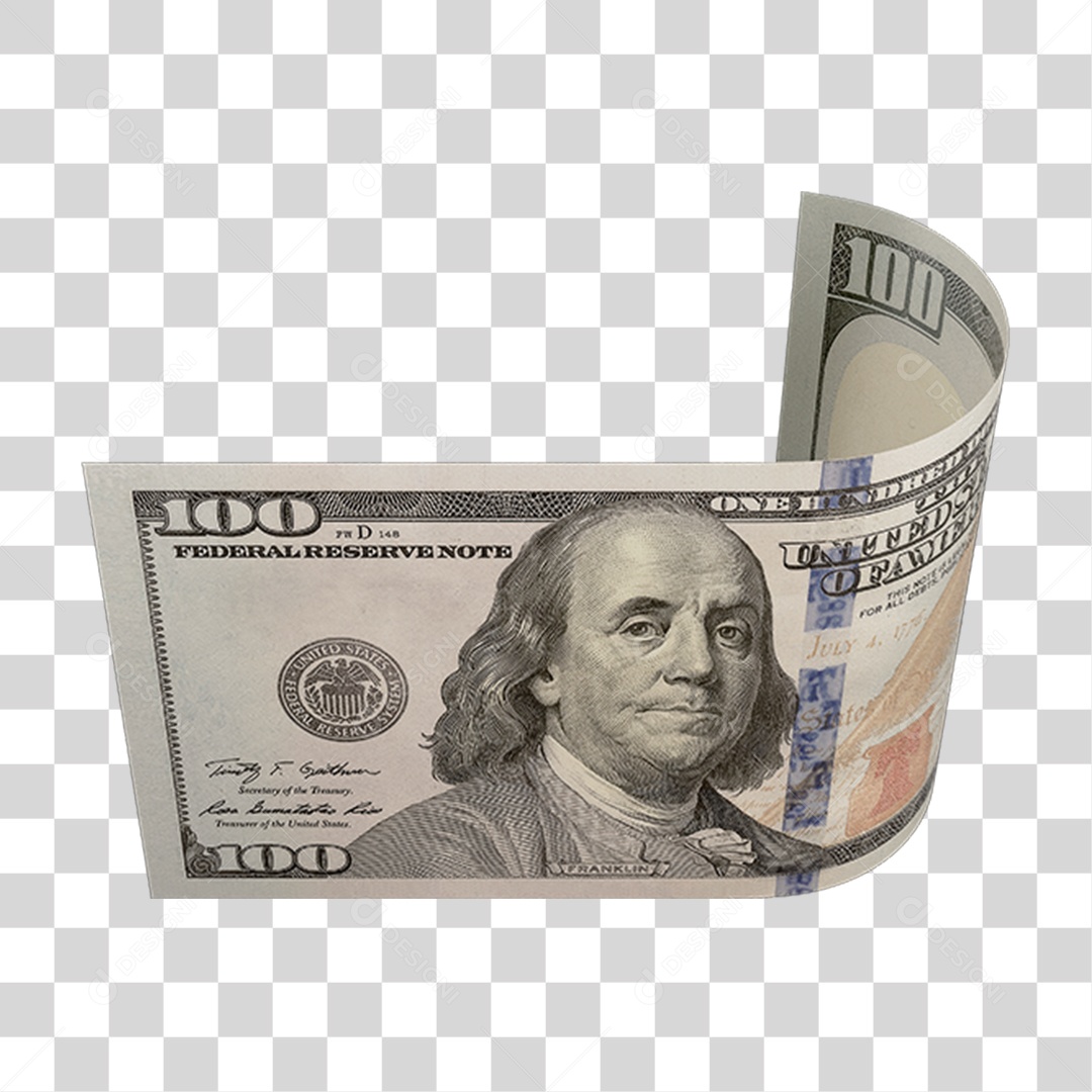 Cédula de Dinheiro Dólares PNG Transparente