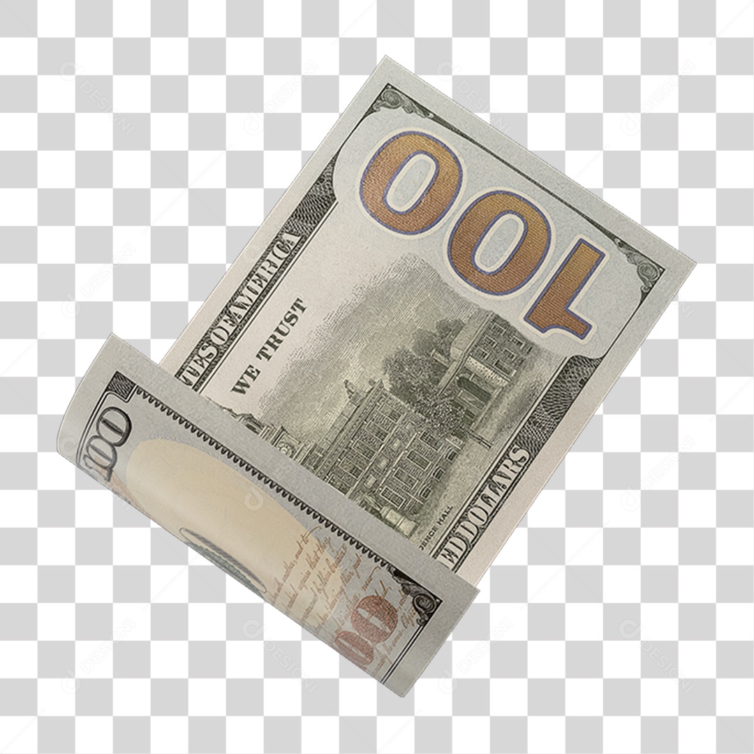 Cédula de Dinheiro Dólares PNG Transparente