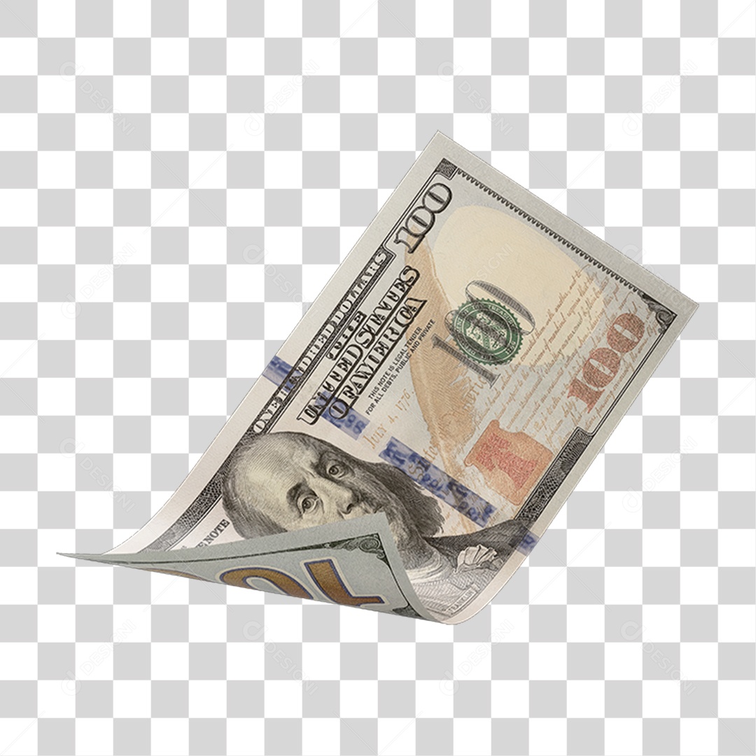 Cédula de Dinheiro Dólares PNG Transparente