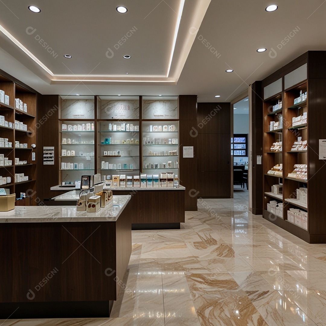 Uma luxuosa e aconchegante farmacia