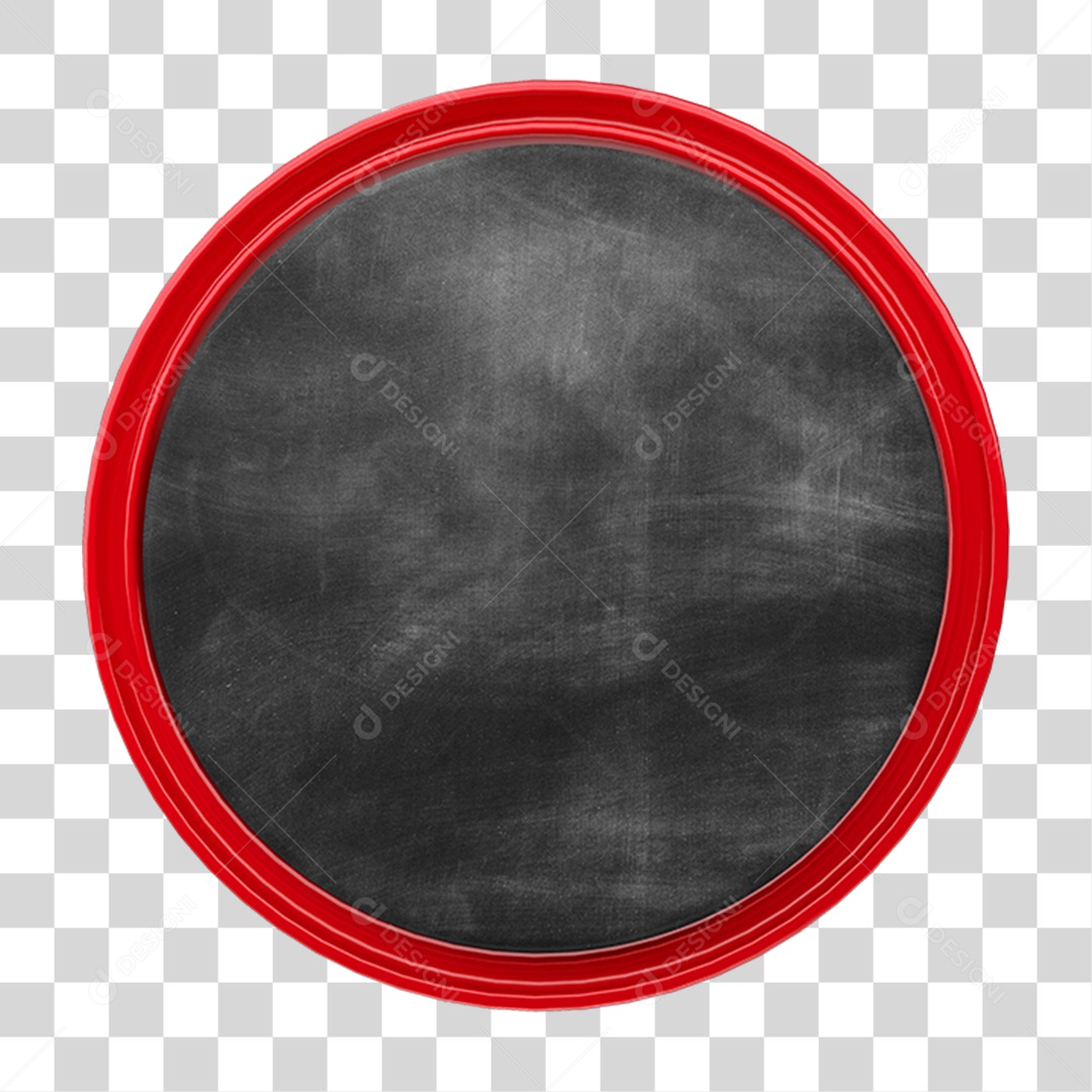 Elemento 3D Placa Redonda PNG Transparente