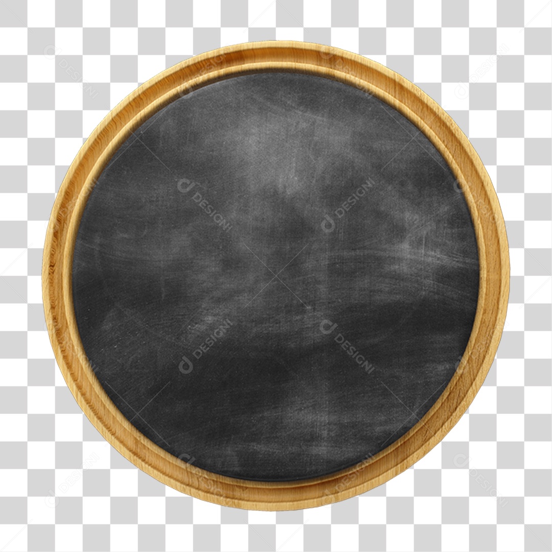 Elemento 3D Placa Redonda PNG Transparente