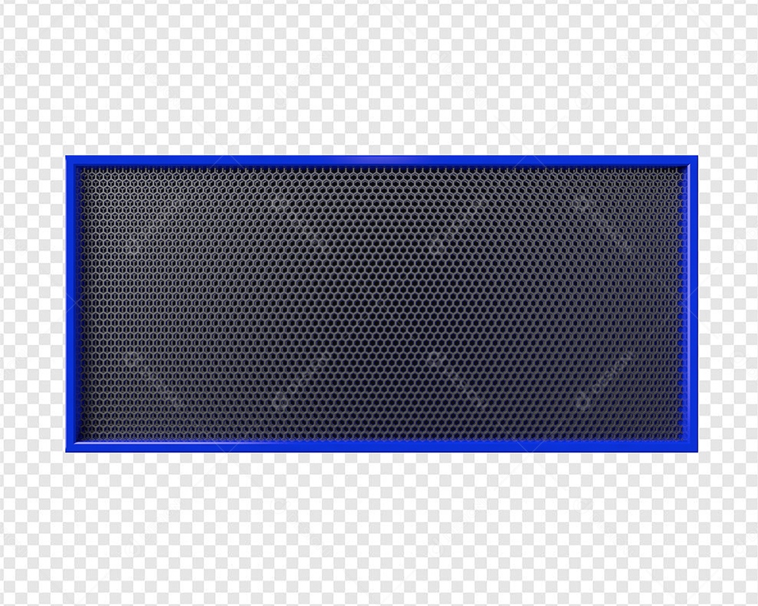 Elemento 3D Placa de Metal Retangular Para Composição PSD