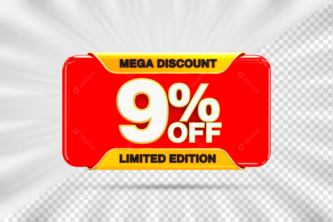 Element Tag 9% Discount for PSD Composition