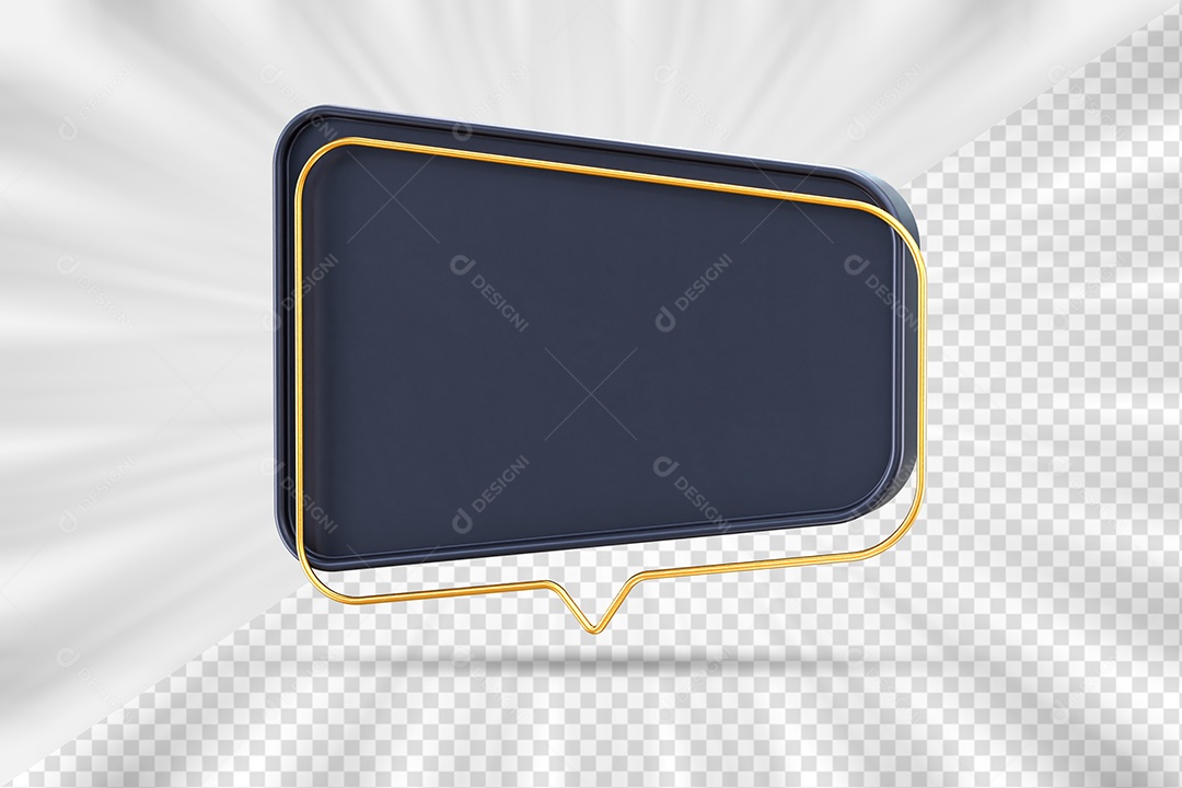 Elemento Tag Azul  para Composição PSD