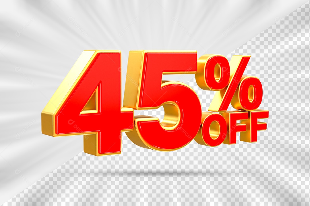 Elemento Número 45% OFF para Composição PSD
