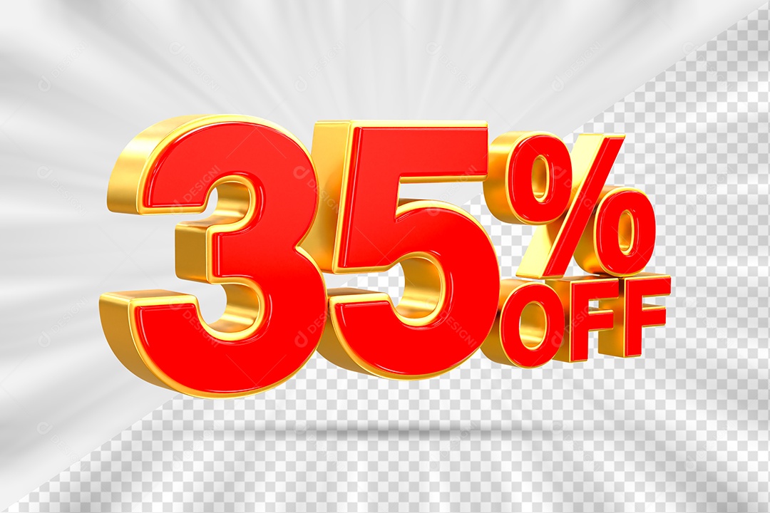 Elemento Número 35% OFF para Composição PSD