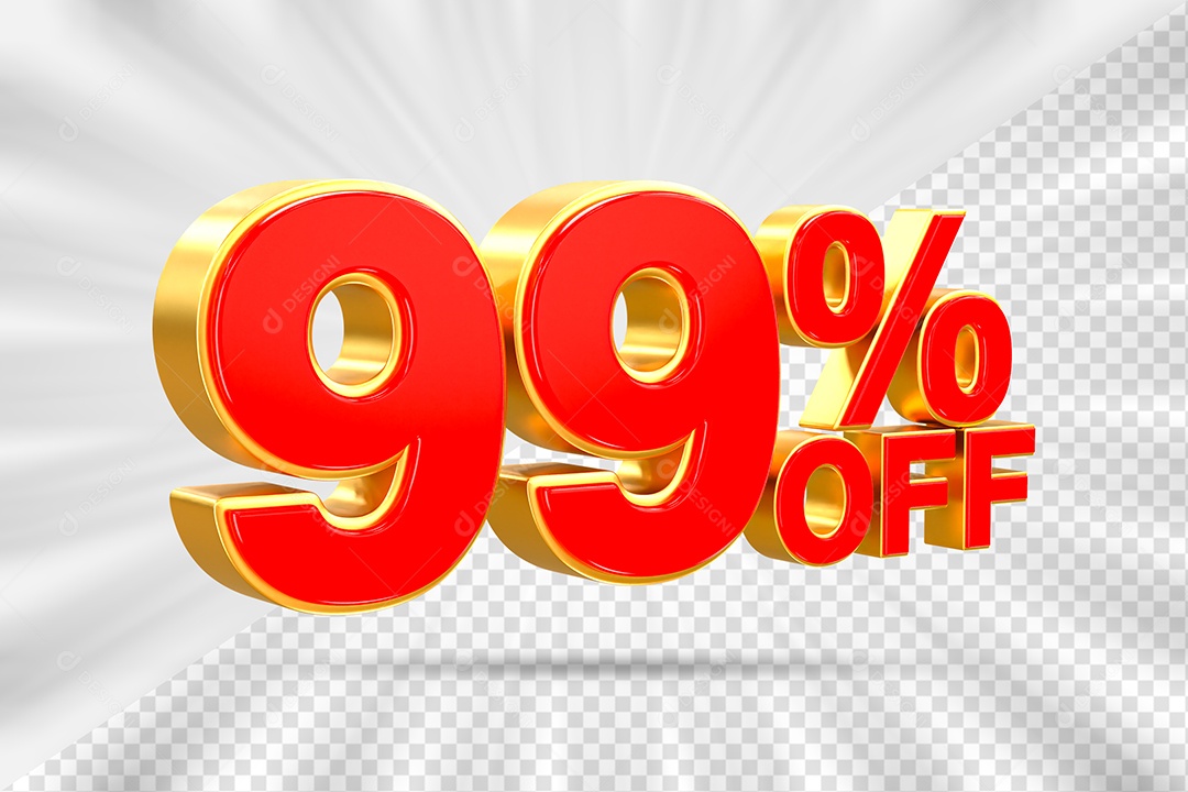 Elemento Número 99% OFF para Composição PSD