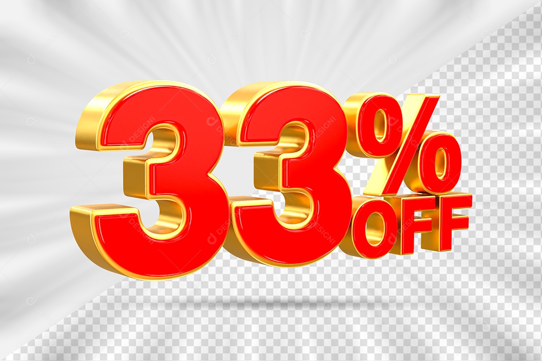 Elemento Número 33% OFF para Composição PSD
