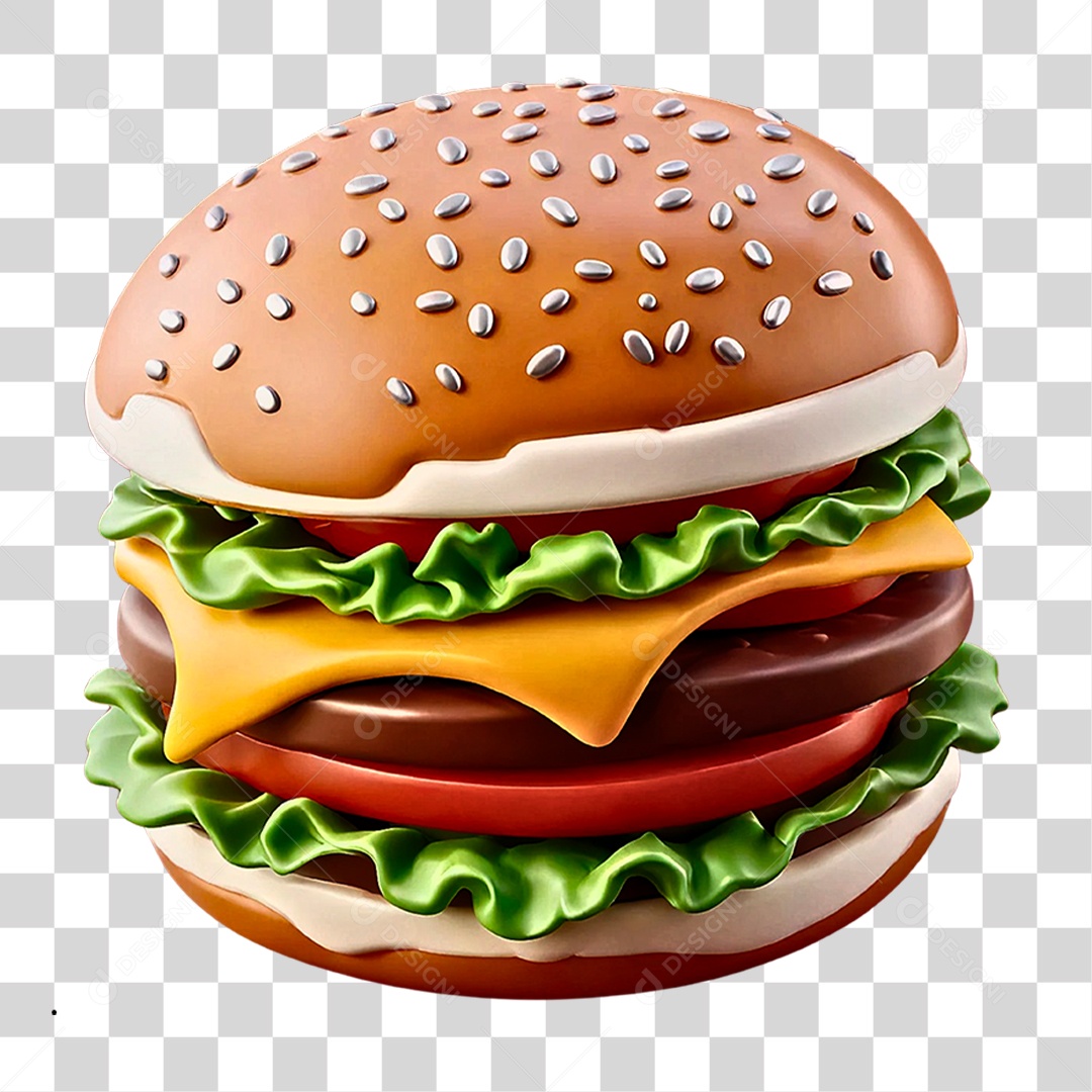 Hambúrguer PNG Transparente