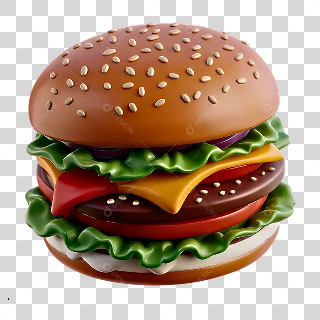 Hambúrguer PNG Transparente