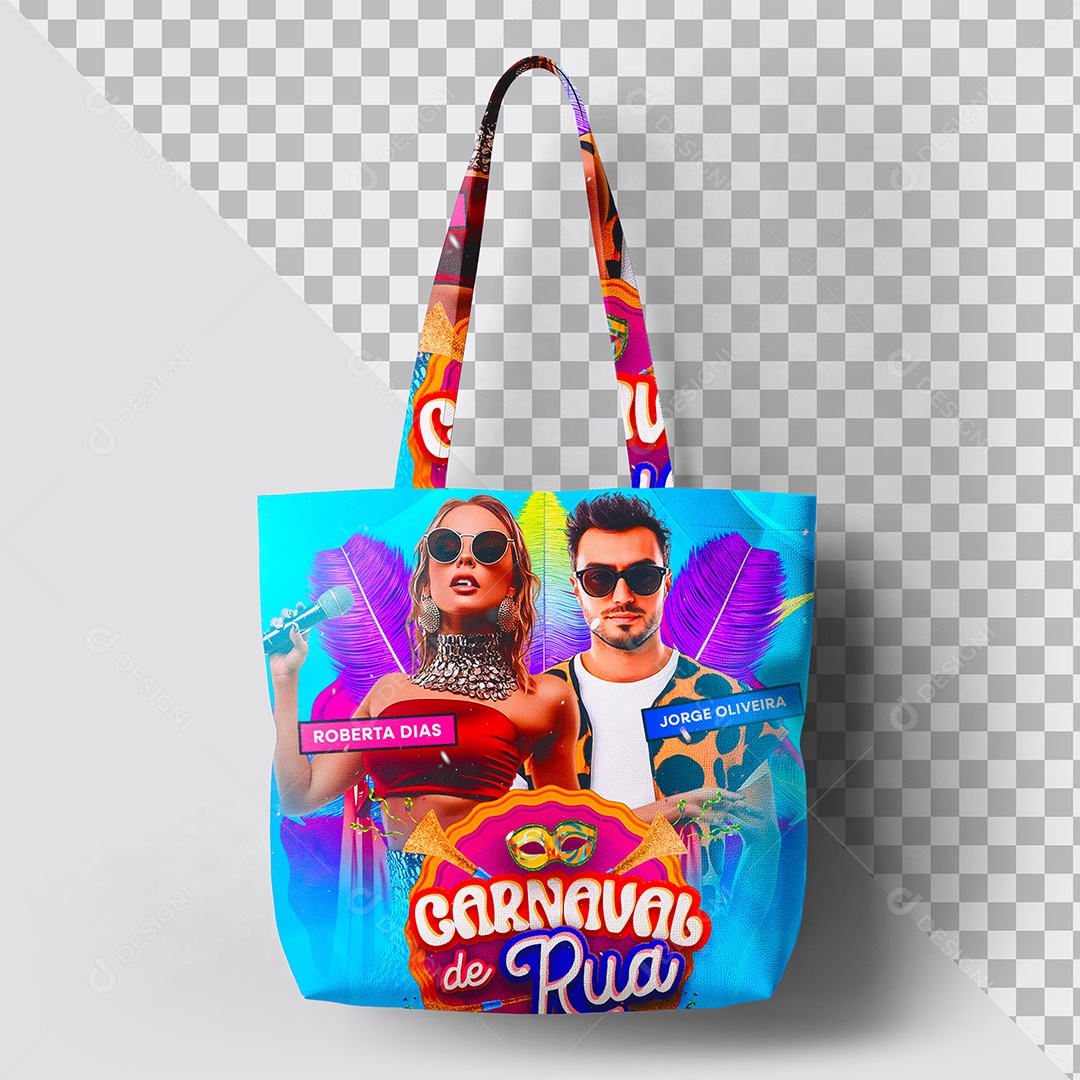 Mockup Sacola De Blocos De Carnaval PSD Editável