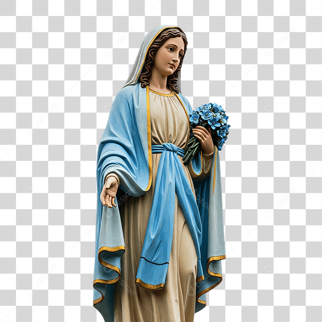 Imagem Semelhante a Nossa Senhora de Lourdes PNG Transparente