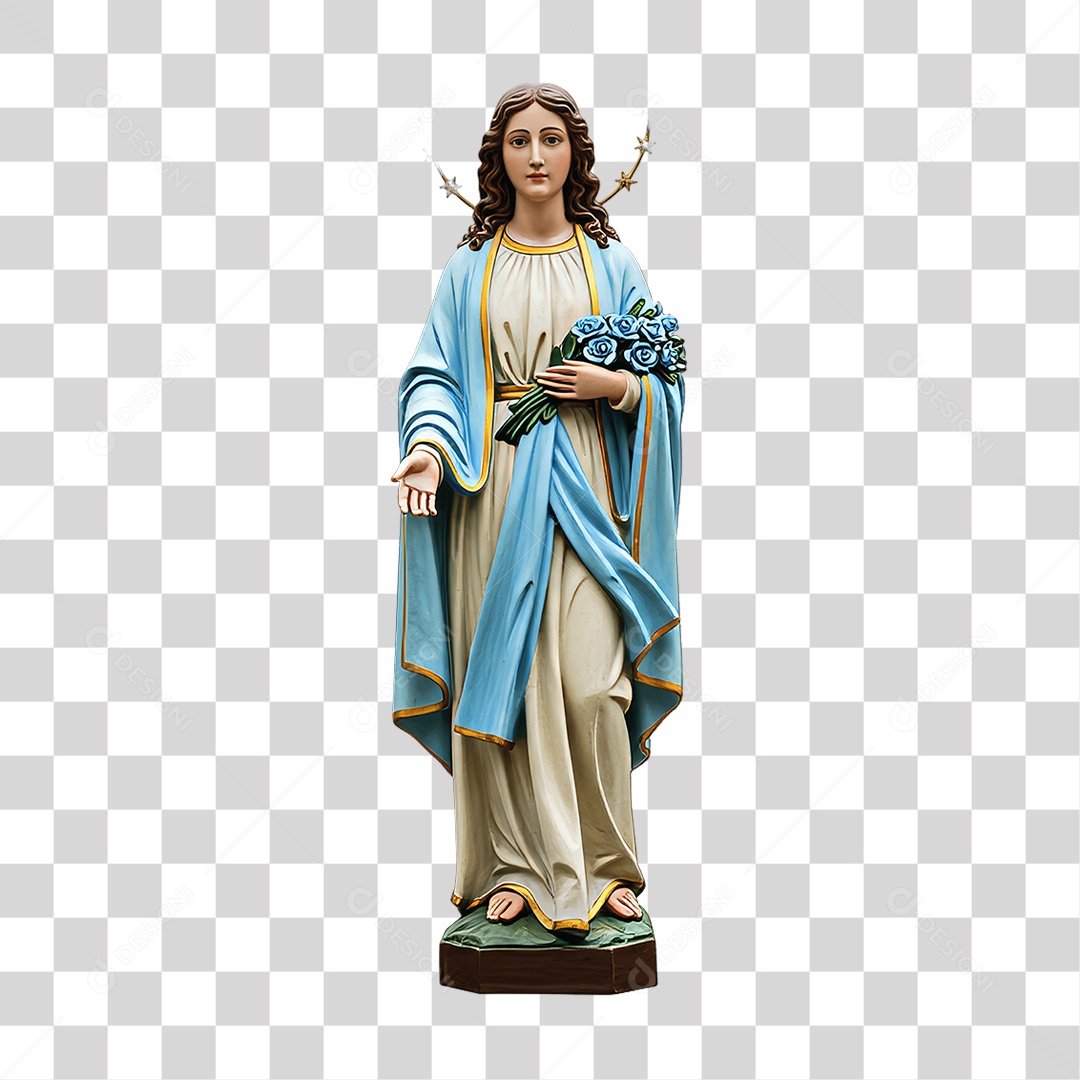 Imagem Semelhante a Nossa Senhora de Lourdes PNG Transparente