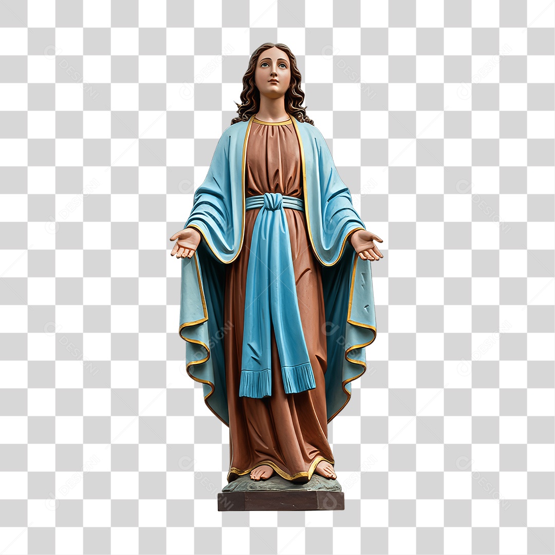 Imagem Semelhante a Nossa Senhora de Lourdes PNG Transparente