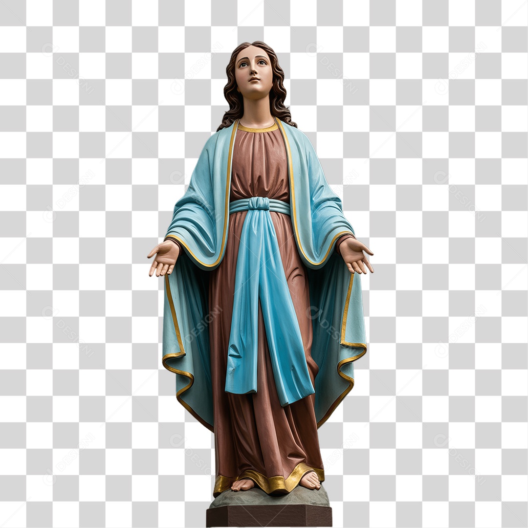 Imagem Semelhante a Nossa Senhora de Lourdes PNG Transparente