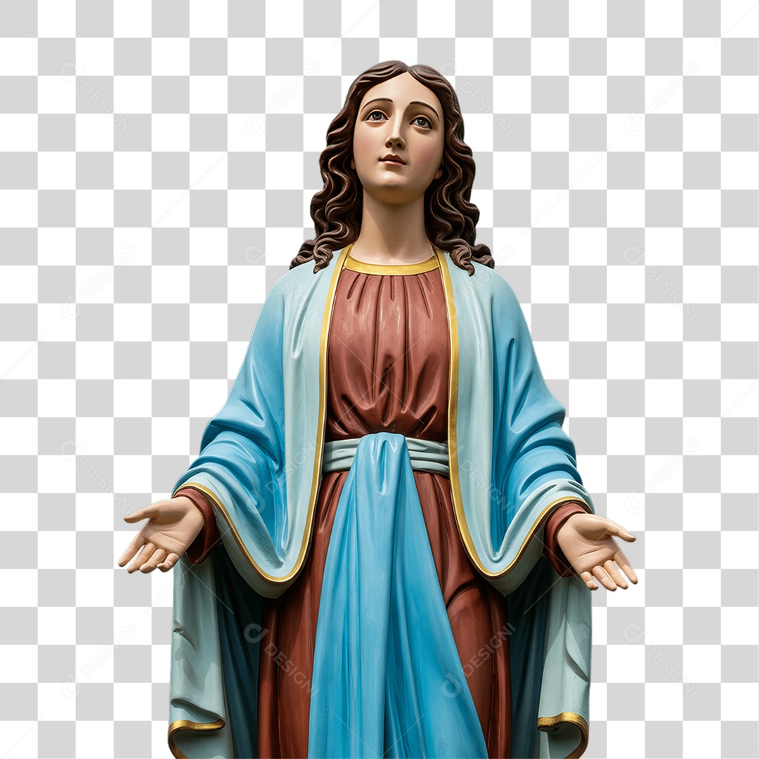 Imagem Semelhante a Nossa Senhora de Lourdes PNG Transparente