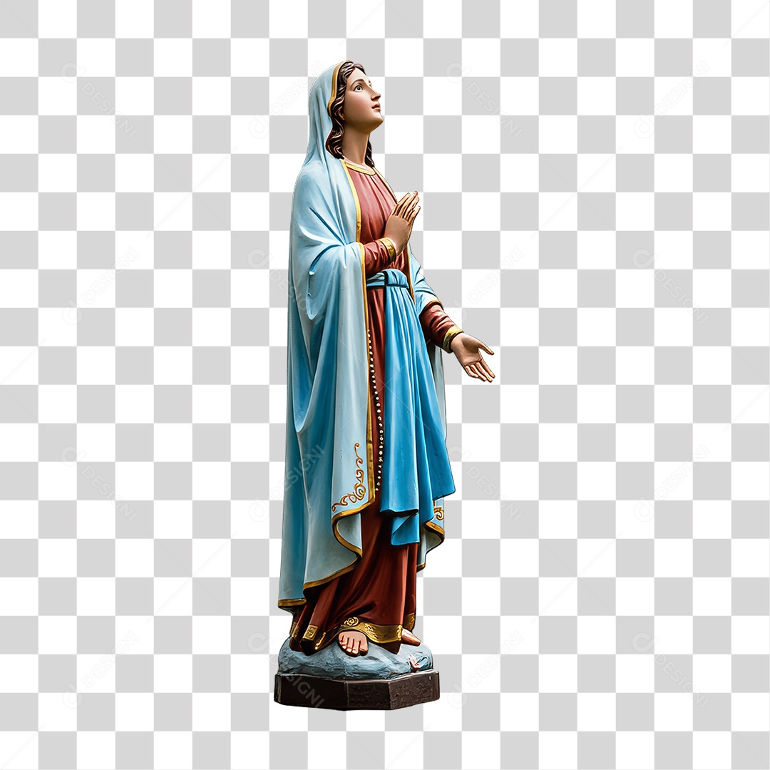 Imagem Semelhante a Nossa Senhora de Lourdes PNG Transparente