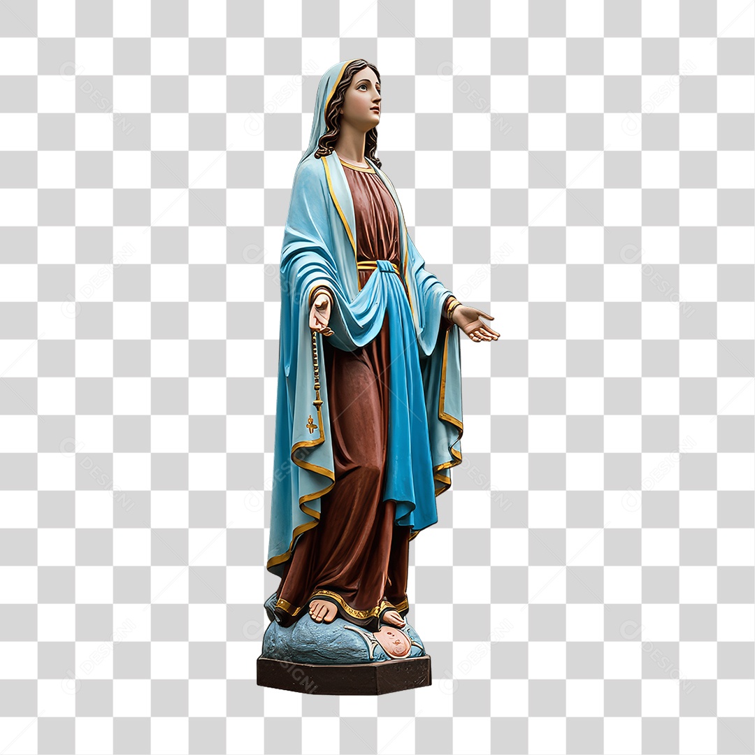 Imagem Semelhante a Nossa Senhora de Lourdes PNG Transparente