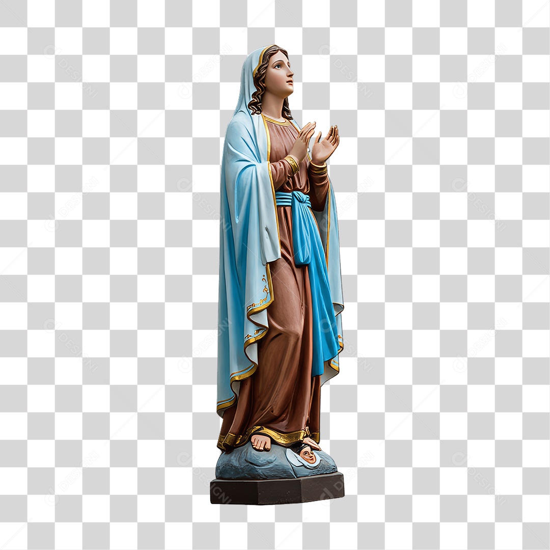 Imagem Semelhante a Nossa Senhora de Lourdes PNG Transparente