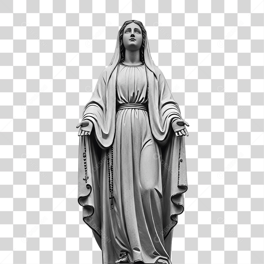 Imagem Semelhante a Nossa Senhora de Lourdes PNG Transparente