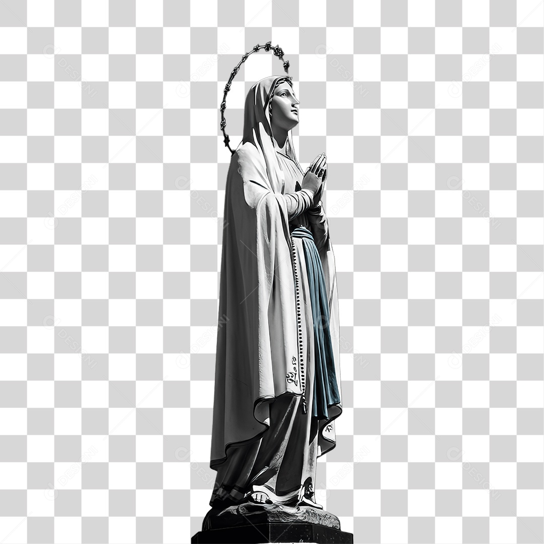 Imagem Semelhante a Nossa Senhora de Lourdes PNG Transparente