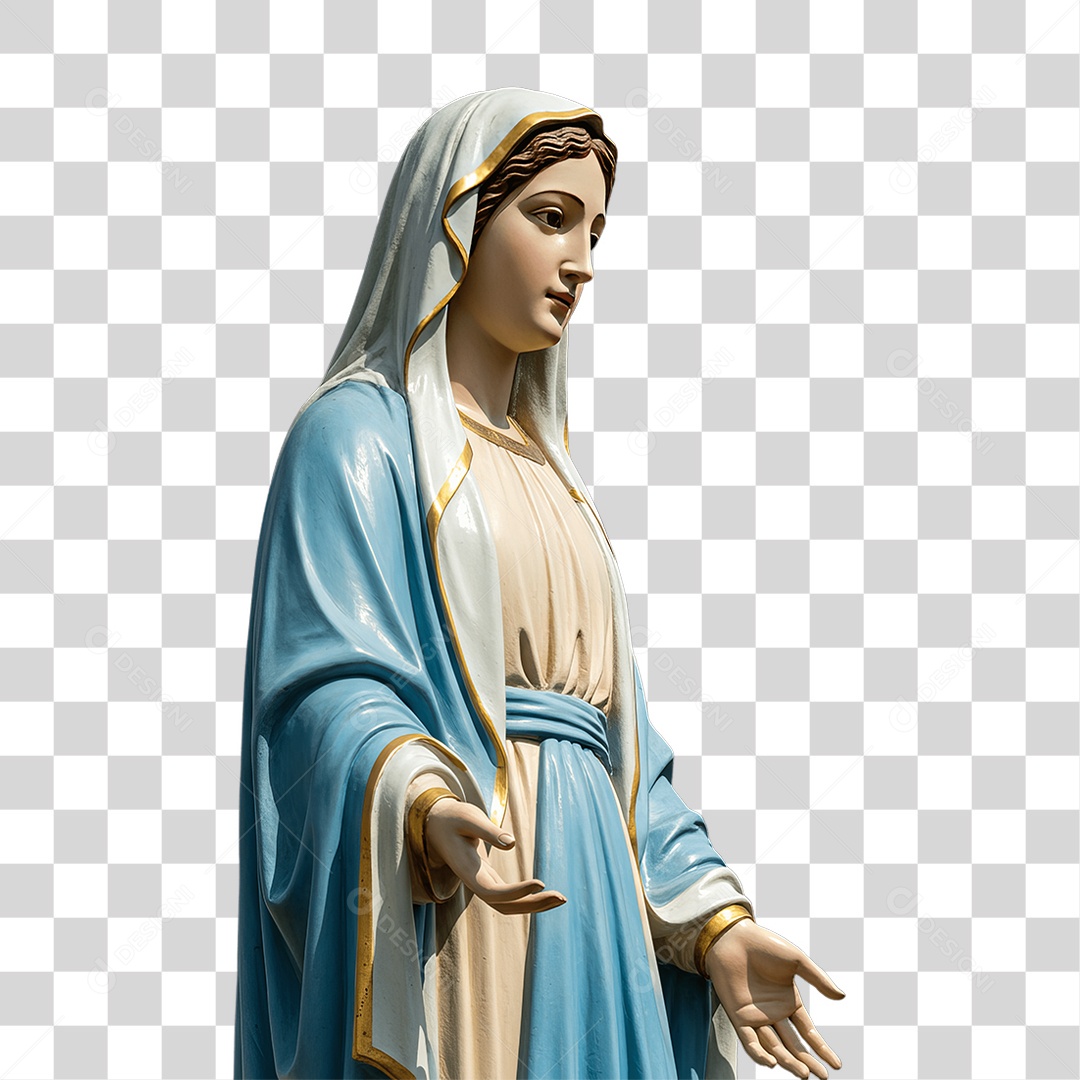 Imagem Semelhante a Nossa Senhora de Lourdes PNG Transparente