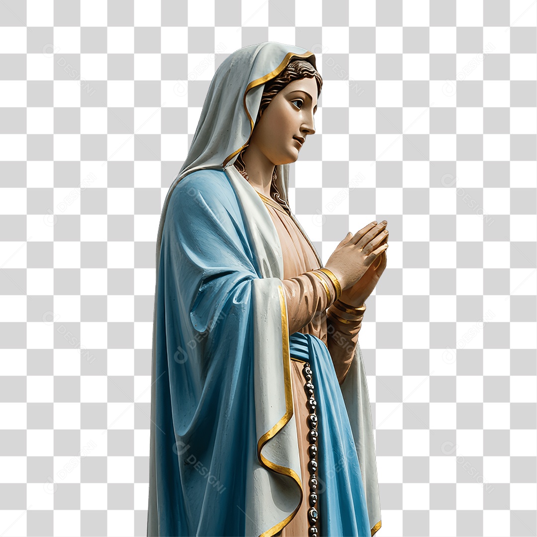 Imagem Semelhante a Nossa Senhora de Lourdes PNG Transparente