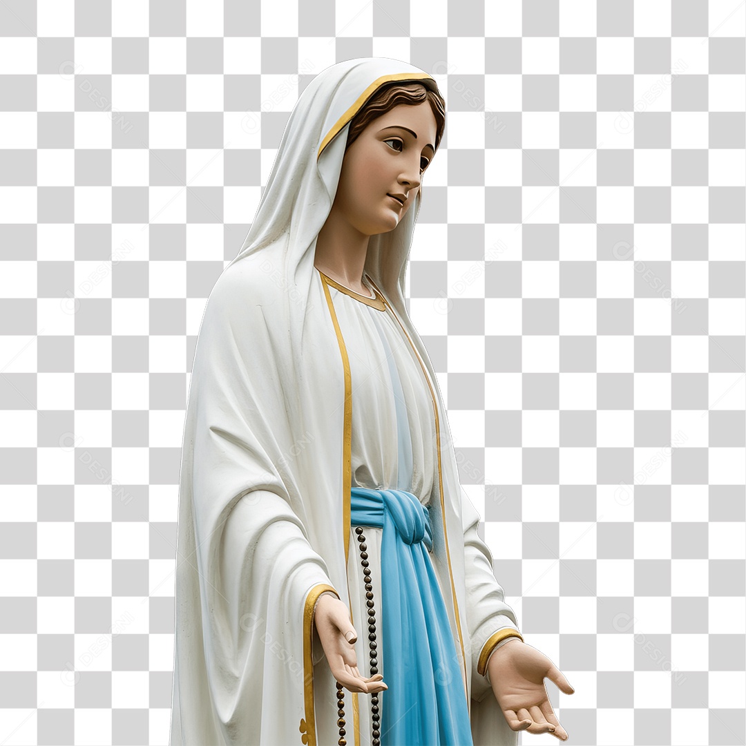 Imagem Semelhante a Nossa Senhora de Lourdes PNG Transparente