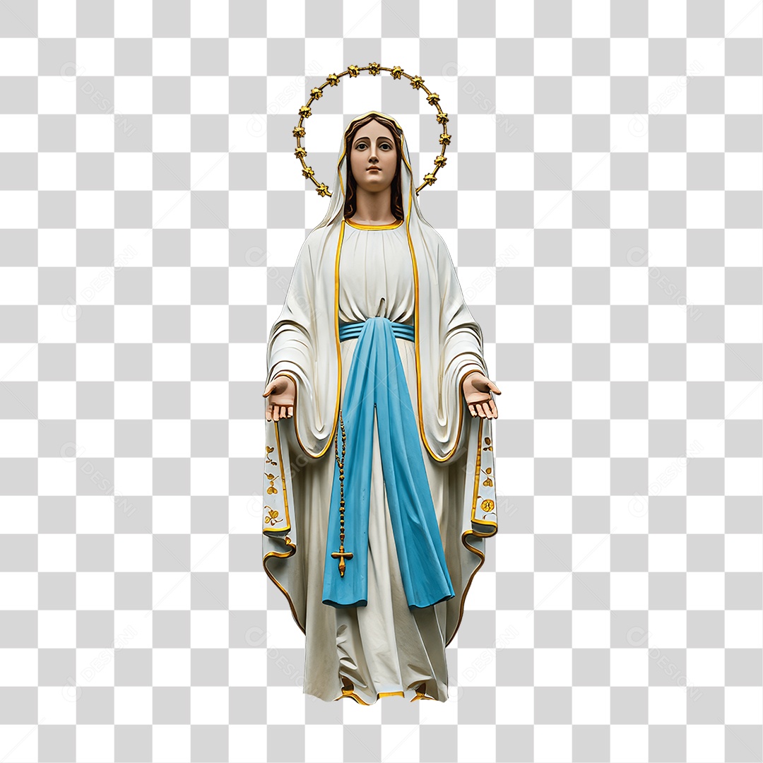 Imagem Semelhante a Nossa Senhora de Lourdes PNG Transparente