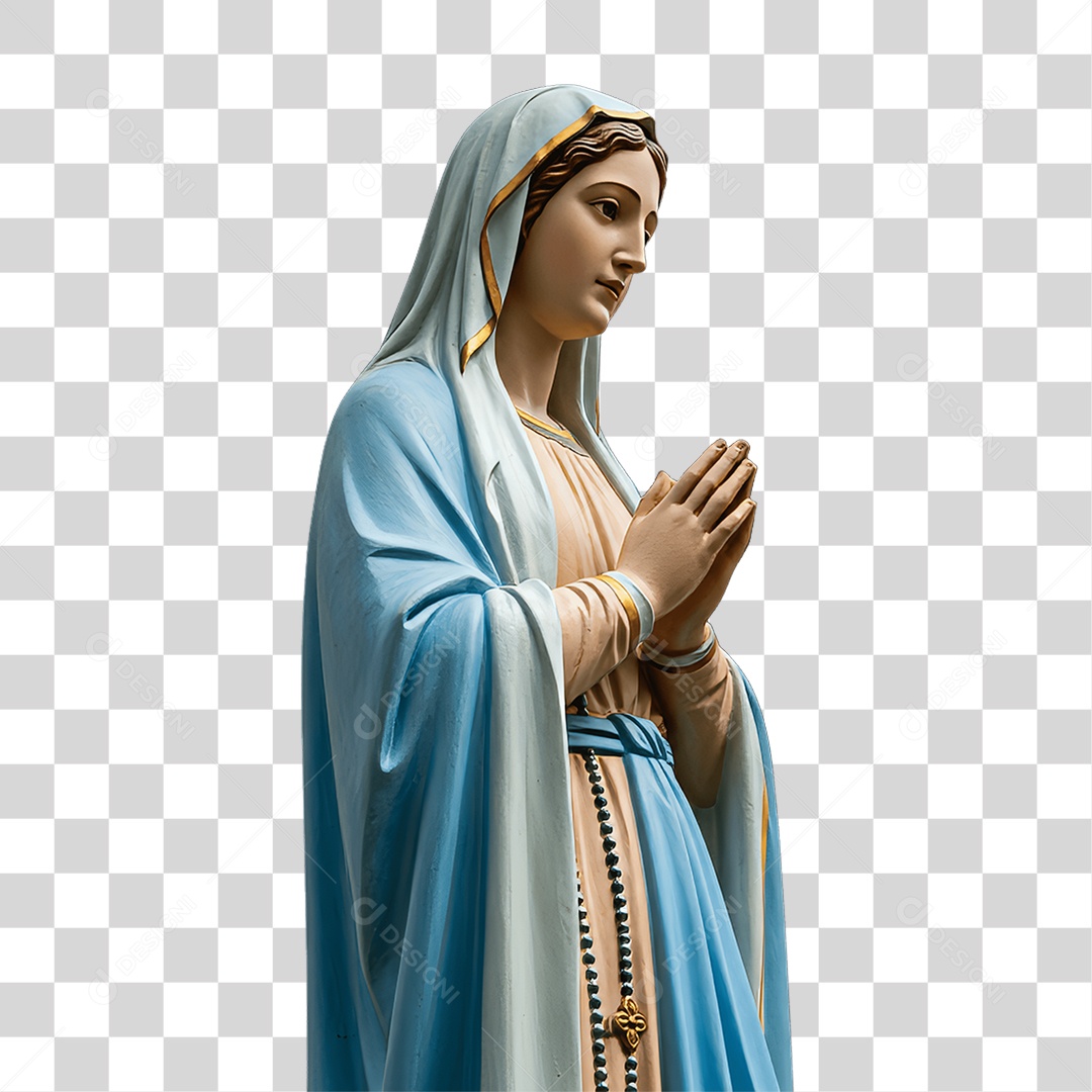 Imagem Semelhante a Nossa Senhora de Lourdes PNG Transparente