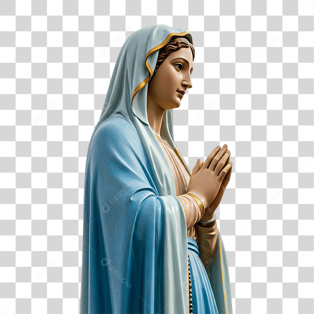 Imagem Semelhante a Nossa Senhora de Lourdes PNG Transparente