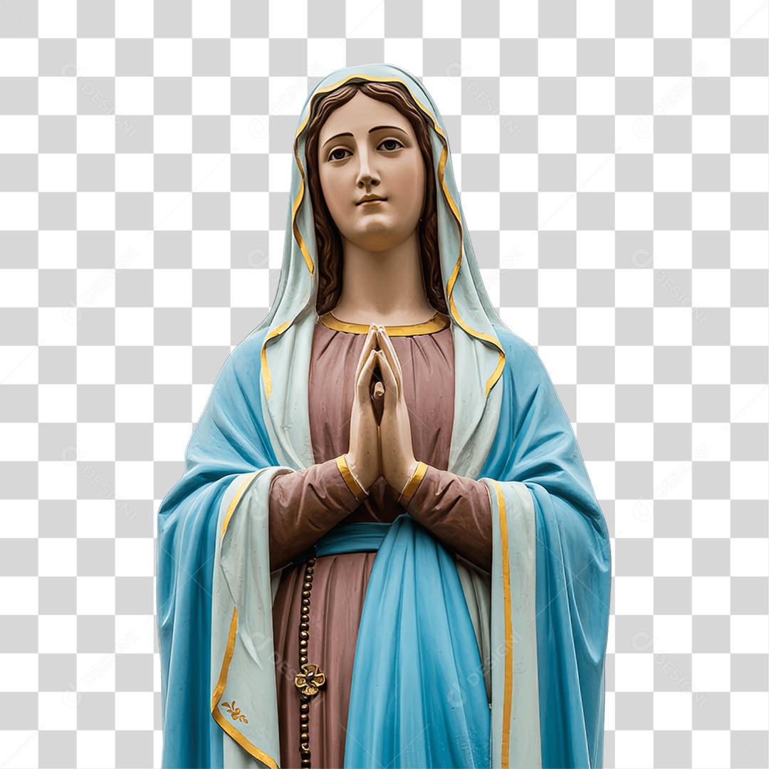 Imagem Semelhante a Nossa Senhora de Lourdes PNG Transparente