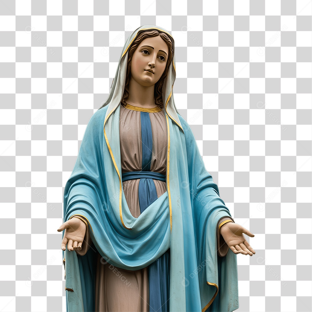 Imagem Semelhante a Nossa Senhora de Lourdes PNG Transparente